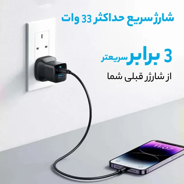 شارژر دیواری 33 وات انکر مدل A2331 102373493