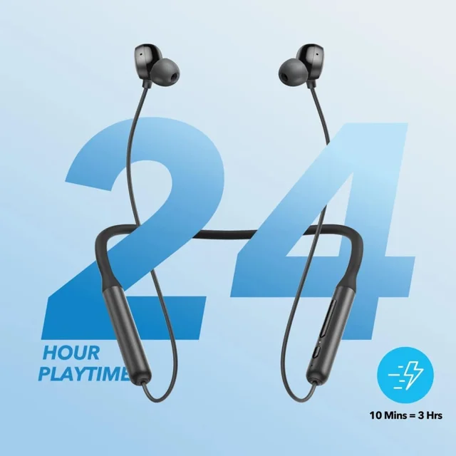 هدفون بلوتوثی گردنی انکر مدل SoundCore Life U2i بدون قابلیت نویز کنسلینگ، درگاه شارژ USB T 101808389