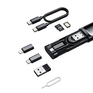 کابل تبدیل USB-C/USB به لایتنینگ/USB-C/MicroUSB مک‌دودو مدل WF-1720 طول 0.3 متر 102372823