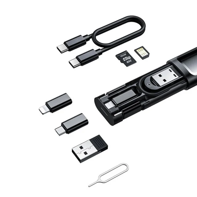کابل تبدیل USB-C/USB به لایتنینگ/USB-C/MicroUSB مکدودو مدل WF-1720 طول 0.3 متر 102372823