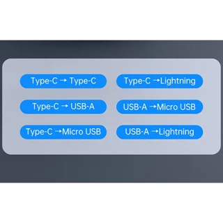 کابل تبدیل USB-C/USB به لایتنینگ/USB-C/MicroUSB مک‌دودو مدل WF-1720 طول 0.3 متر 102372825