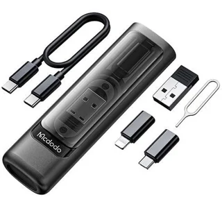 کابل تبدیل USB-C/USB به لایتنینگ/USB-C/MicroUSB مک‌دودو مدل WF-1720 طول 0.3 متر 102372835
