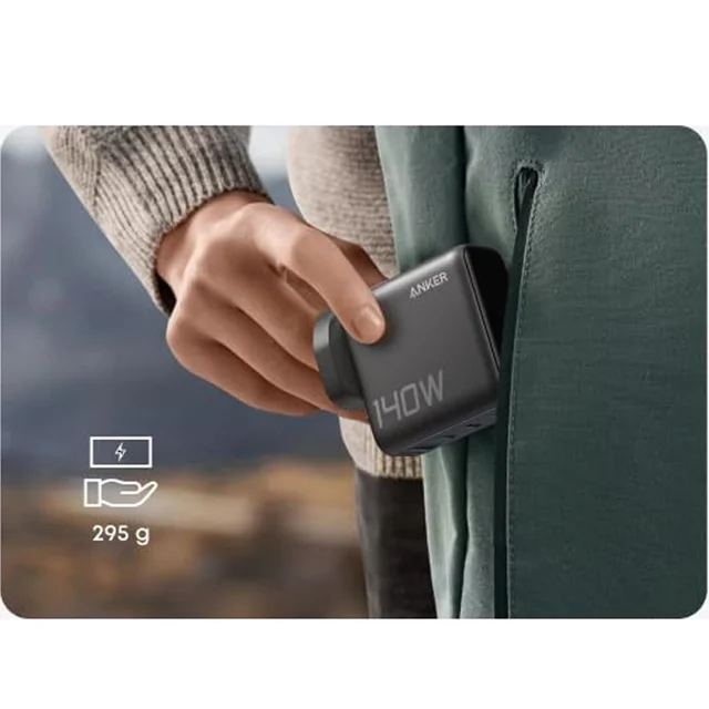 شارژر دیواری 140 وات 4 پورت انکر مدل B0DPKP7RD8 به همراه کابل USB-C به طول 1.5 متر 102368217