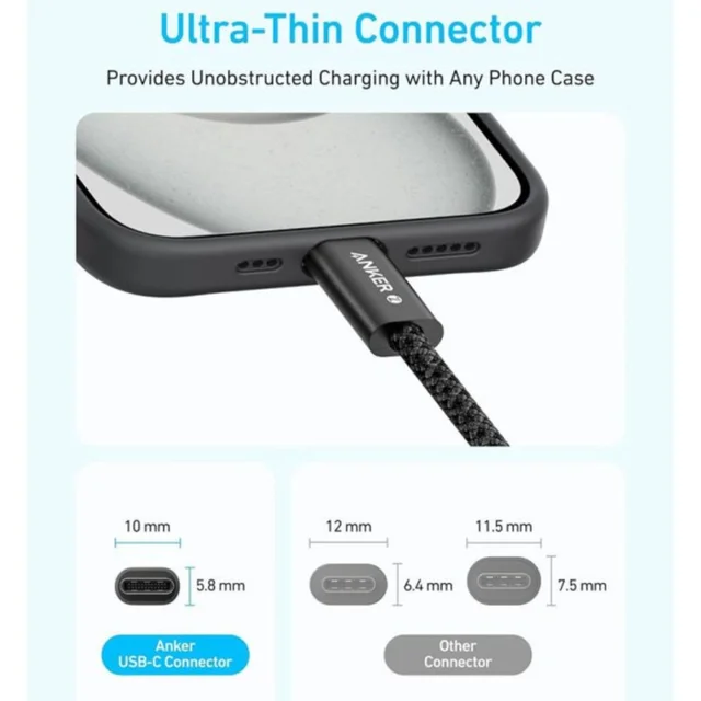 کابل USB-C انکر مدل Zolo A8060 طول 1 متر 102372970
