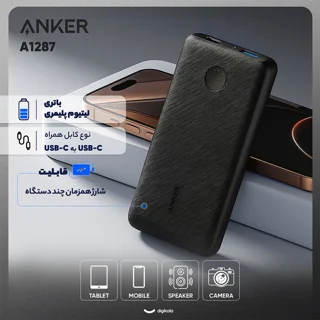 پاوربانک 20 وات انکر مدل A1287 ظرفیت 20000 میلی آمپر ساعت 101816491