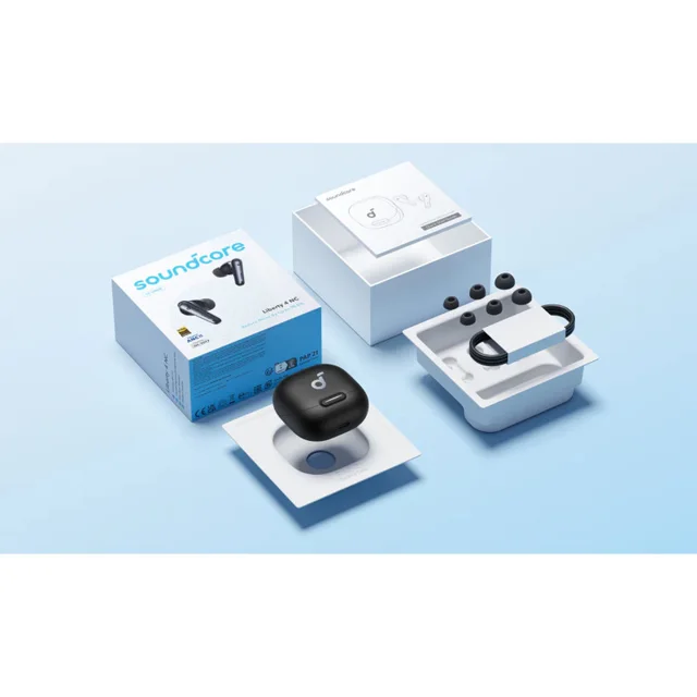 هدفون بلوتوثی انکر مدل Soundcore Liberty 4 NC با نویز کنسلینگ فعال (ANC)، درگاه شارژ USB T 101811565