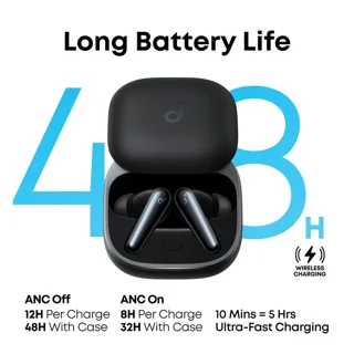 هدفون بلوتوثی انکر مدل Soundcore Liberty 5 با نویز کنسلینگ فعال (ANC)، درگاه شارژ USB Type 101811531