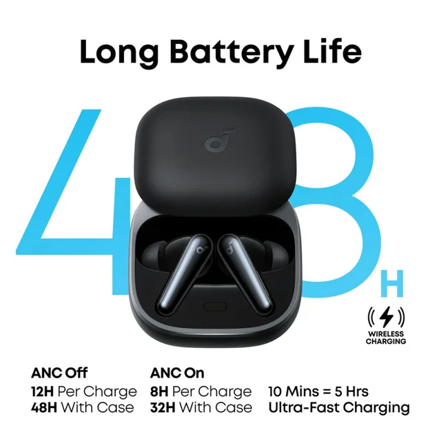 هدفون بلوتوثی انکر مدل Soundcore Liberty 5 با نویز کنسلینگ فعال (ANC)، درگاه شارژ USB Type 101811531
