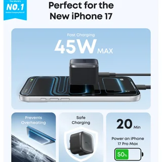 شارژر دیواری 45 وات انکر مدل A2692 به همراه کابل تبدیل USB-C 102368257