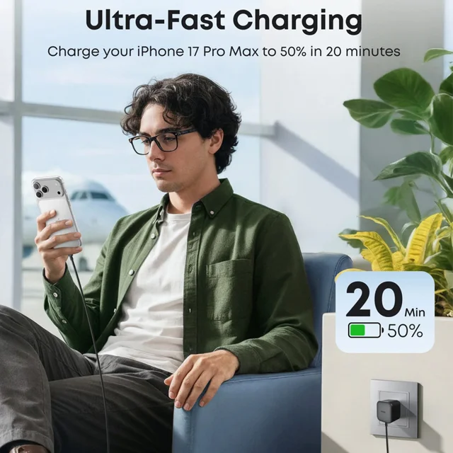 شارژر دیواری 45 وات انکر مدل A2692 به همراه کابل تبدیل USB-C 102368259