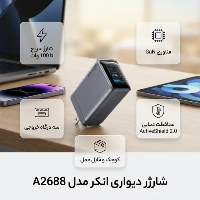 شارژر دیواری انکر مدل A2688 102373498