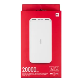 پاوربانک 18 وات شیائومی مدل Redmi  ظرفیت 20000 میلی‌آمپرساعت