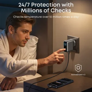 شارژر دیواری 100 وات سه پورت انکر مدل B121B به همراه کابل تبدیل USB-C 102373518