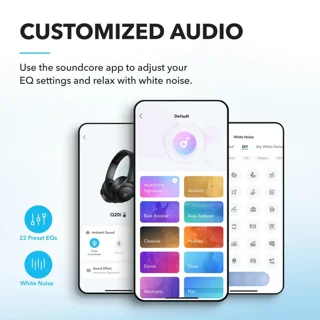 هدفون بلوتوثی انکر مدل Soundcore Q20i با نویز کنسلینگ فعال (ANC)، درگاه شارژ USB Type-C، د 101948884