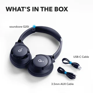هدفون بلوتوثی انکر مدل Soundcore Q20i با نویز کنسلینگ فعال (ANC)، درگاه شارژ USB Type-C، د 101948888